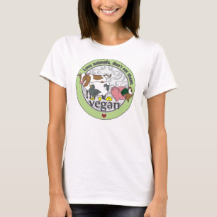 Camiseta Los animales del amor no los comen vegano