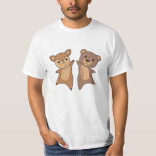 Camiseta Los Animales Del Bosque De Oso De Cerveza Cuidan A