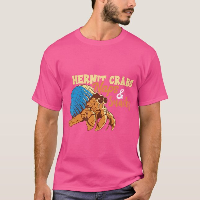 Camiseta Los Animales Del Mar Hermitan El Crab Con Napas Y  (Anverso)