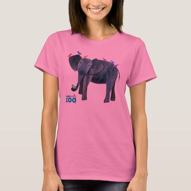 Camiseta Los animales del zoológico de Mabell, el elefante (Anverso)