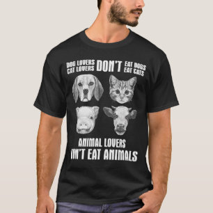 Camiseta Los animales no comen vegetarianos animales