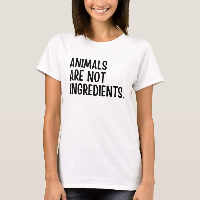 Camiseta Los Animales No Son Ingredientes (Anverso)