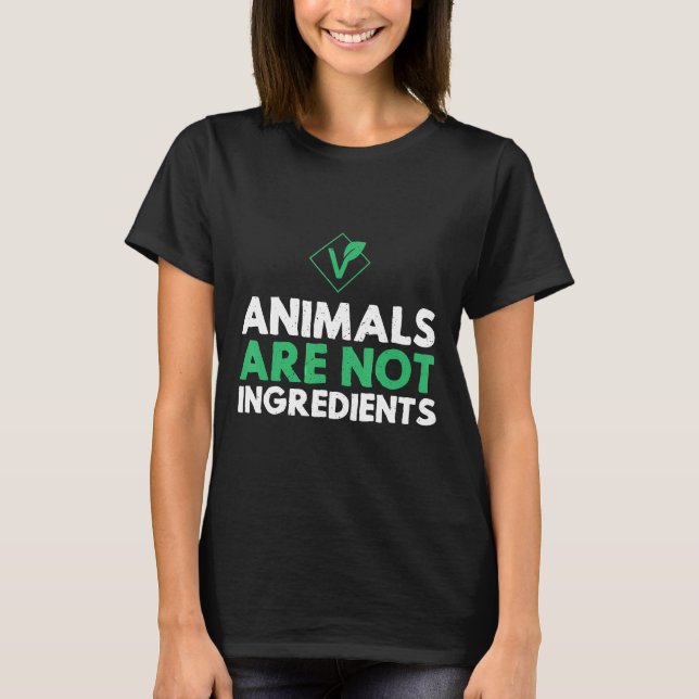 Camiseta Los Animales No Son Ingredientes Animales Vegan Bi (Anverso)