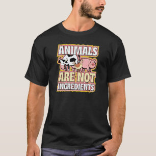 Camiseta Los Animales No Son Ingredientes Ético Pro Vegano