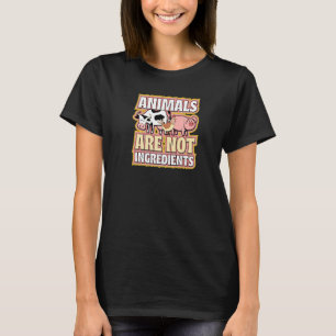 Camiseta Los Animales No Son Ingredientes Éticos Pro Vegan