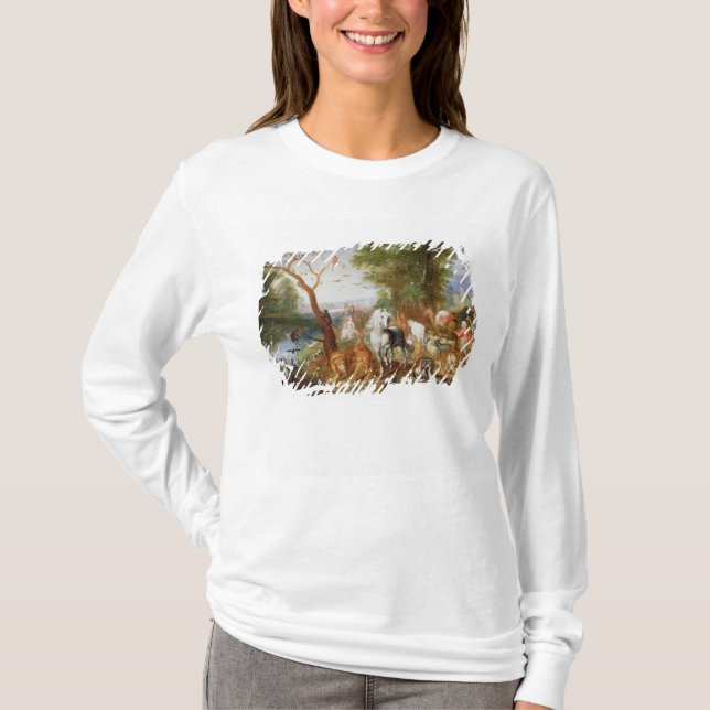 Camiseta Los animales que entran en la arca de Noah (Anverso)