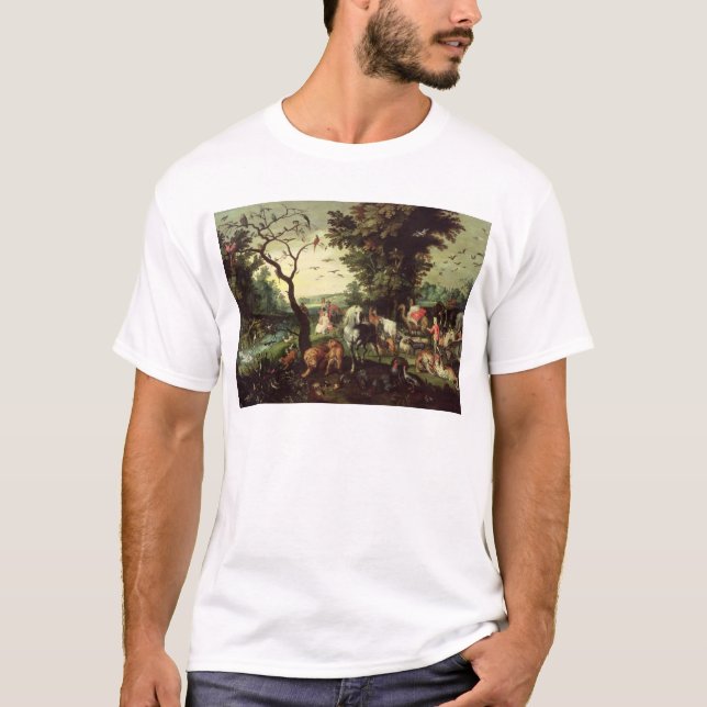Camiseta Los animales que entran en la arca de Noah (Anverso)