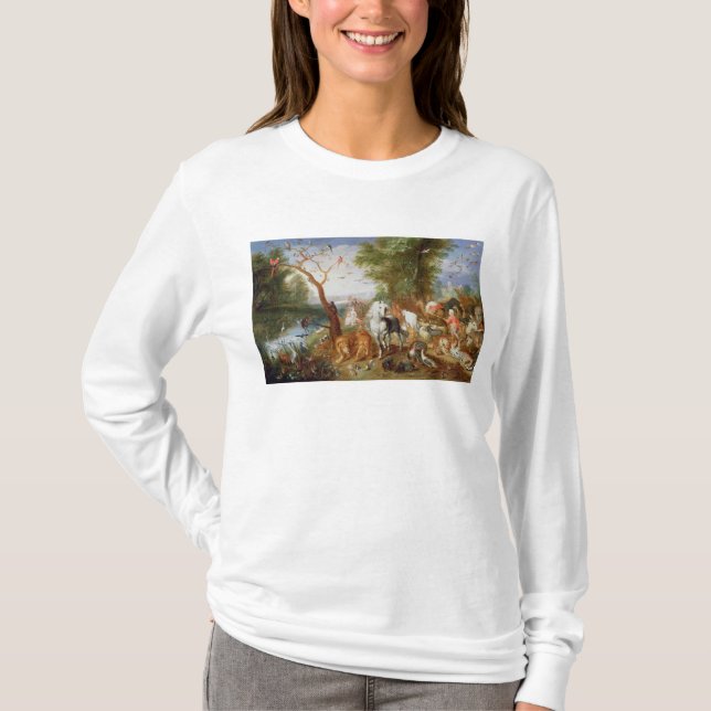 Camiseta Los animales que entran en la arca de Noah (Anverso)