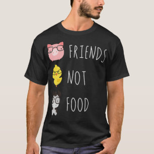 Camiseta Los animales son amigos no comida Estilo de vida d