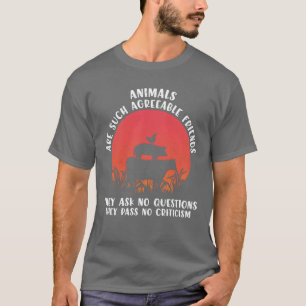 Camiseta Los animales son amigos tan agradables chico