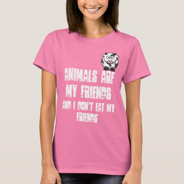 Camiseta Los animales son mis amigos (Anverso)