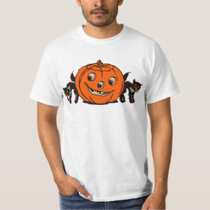 Camiseta los años 40 Halloween Jack O'Lantern con la