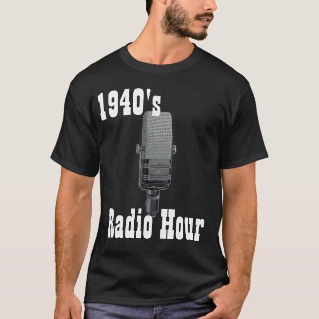Camiseta los años 40, hora de radio (Anverso)