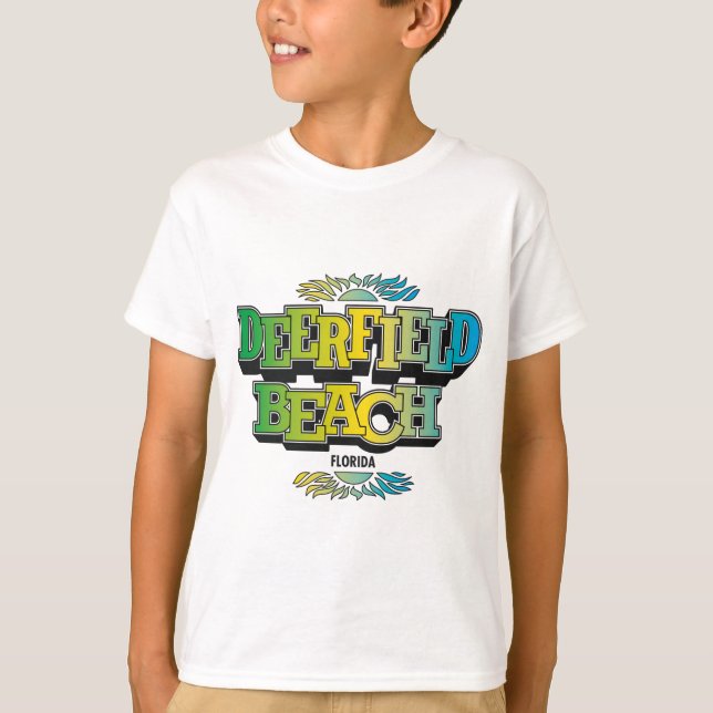 Camiseta Los años 70 de la playa de Deerfield (Anverso)
