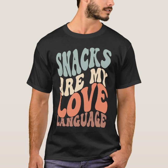 Camiseta Los aperitivos son mi lenguaje de amor Retro Groov (Anverso)