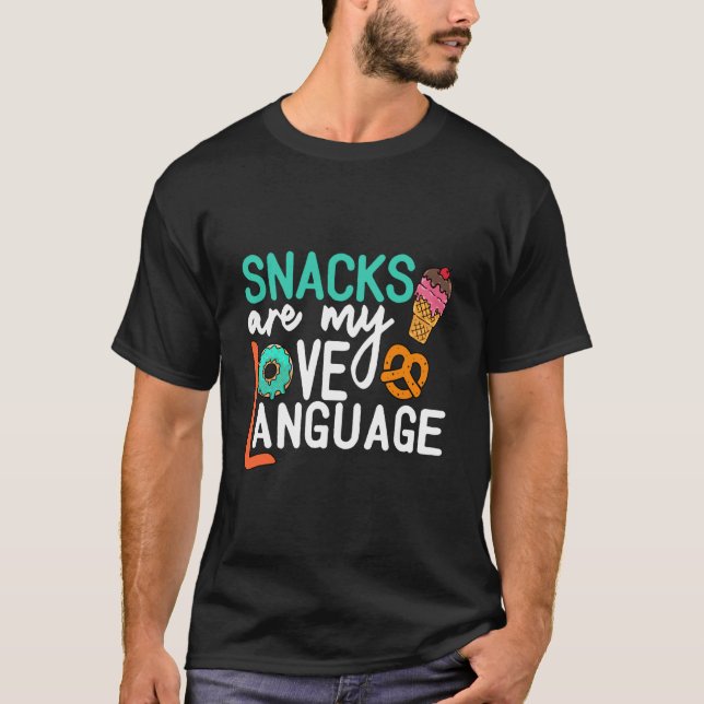 Camiseta Los aperitivos son mi lenguaje de amor retro vinta (Anverso)
