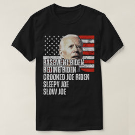 Camiseta Los apodos de Trump para Biden