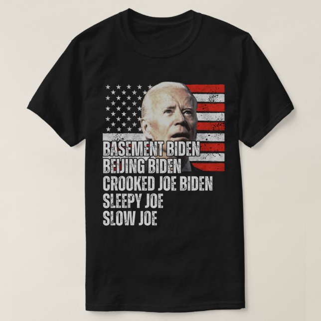 Camiseta Los apodos de Trump para Biden (Diseño del anverso)