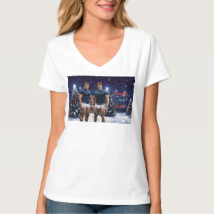 Camiseta Los árboles de Navidad brillantes de SlipperyJoe d