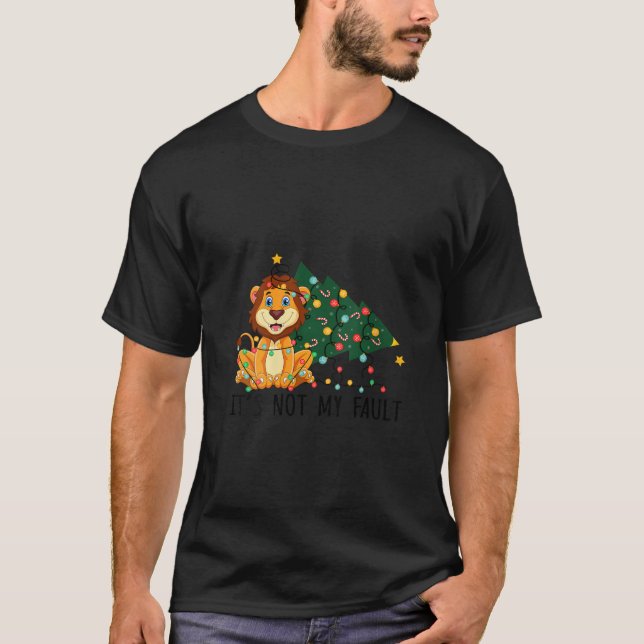 Camiseta Los Árboles De Navidad Iluminan Que No Es Mi Culpa (Anverso)