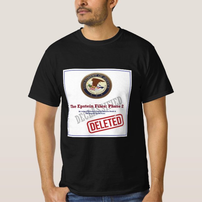Camiseta Los archivos de Epstein fase 2 (Anverso)