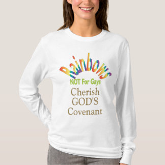 Camiseta Los arco iris no para los gays acarician el