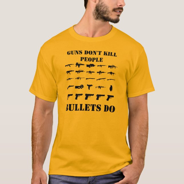 CAMISETA LOS ARMAS NO MATAN (Anverso)