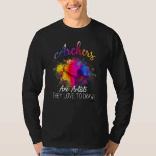 Camiseta Los Arqueros Son Artistas Que Les Encanta Dibujar