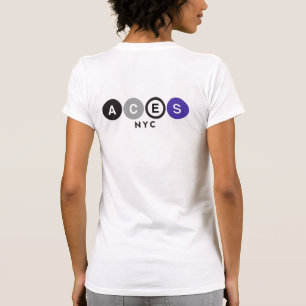 Camiseta Los as NYC apoyan el frente de Scape de la ciudad