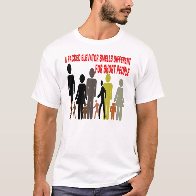 Camiseta Los ascensores huelen diferente para PERSONAS CORT (Anverso)