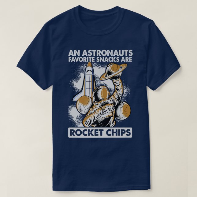 Camiseta Los astronautas comen chispas de cohetes para desa (Diseño del anverso)