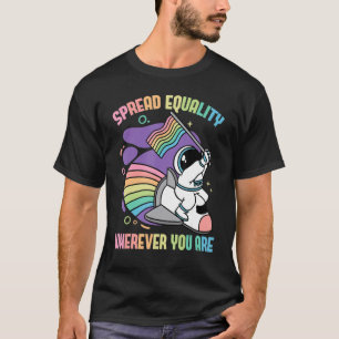 Camiseta Los Astronautas Difunden Igualdad Donde Sea Que Es