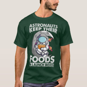 Camiseta Los Astronautas Mantienen Sus Alimentos En Cajas D