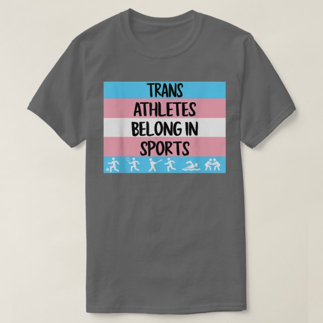 Camiseta Los Atletas Trans Pertenecen Al Transgénero Deport (Diseño del anverso)
