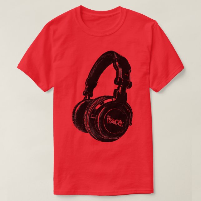 Camiseta Los audífonos farcide retro (Diseño del anverso)