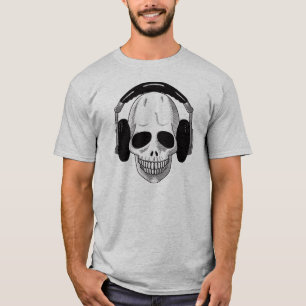 Camiseta Los auriculares del cráneo PARA ARRIBA