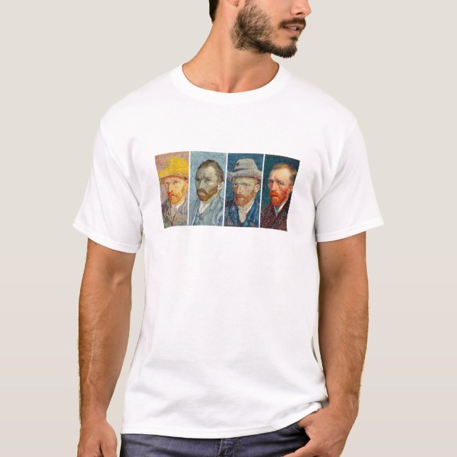 Camiseta Los autorretratos de Van Gogh (Anverso)