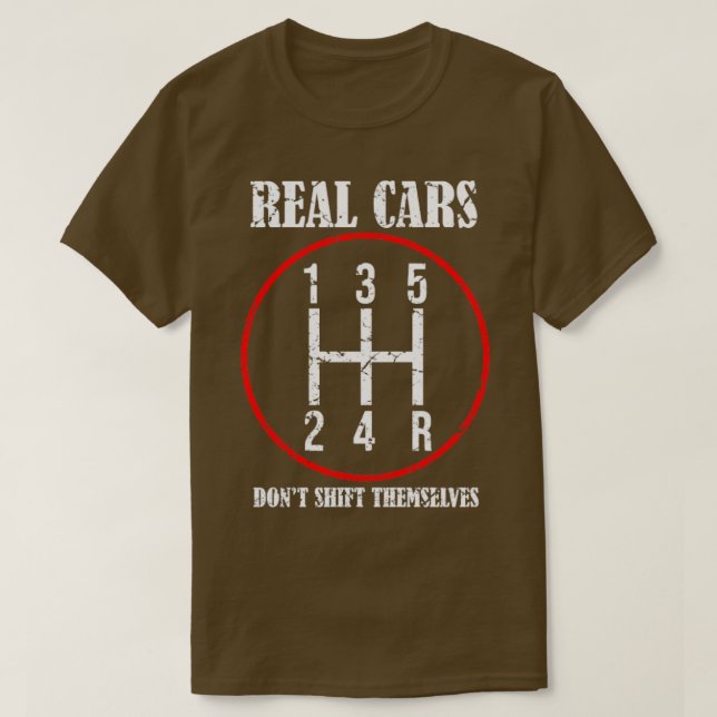 Camiseta Los Autos Reales No Se Cambian A Sí Mismos (Diseño del anverso)