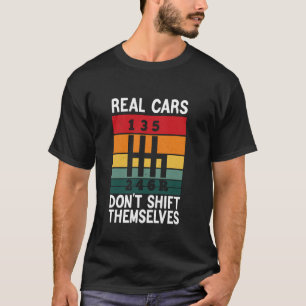 Camiseta Los Autos Reales No Se Cambian Por Un Manual Vinta
