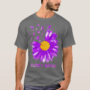 Camiseta Los avistamientos del alzhéimer de la cinta morada