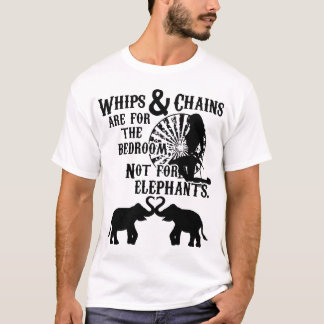 Camiseta los azotes y las cadenas están para el dormitorio