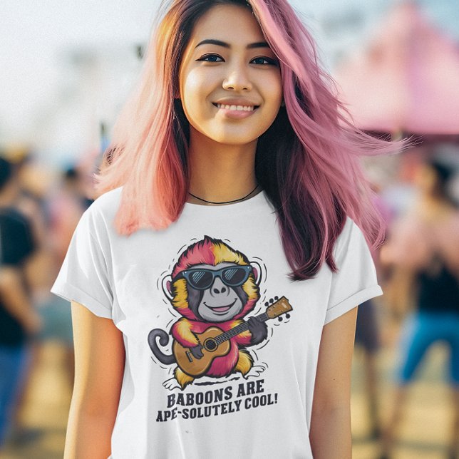 Camiseta ¡Los babuinos son simios geniales! (Subido por el creador)