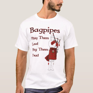 Camiseta Los Bagpipes Los Juegan En Voz Alta