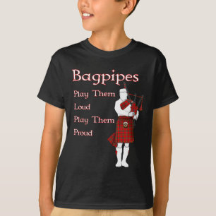 Camiseta Los Bagpipes Los Juegan En Voz Alta