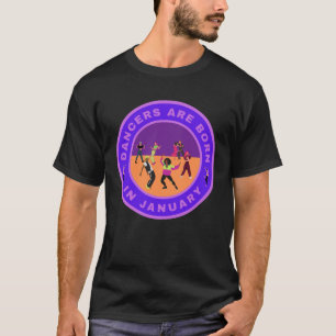 Camiseta Los bailarines nacen en enero diseño alternativo