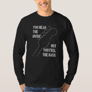 Camiseta Los bajistas lo quieren más profundo notas de bajo