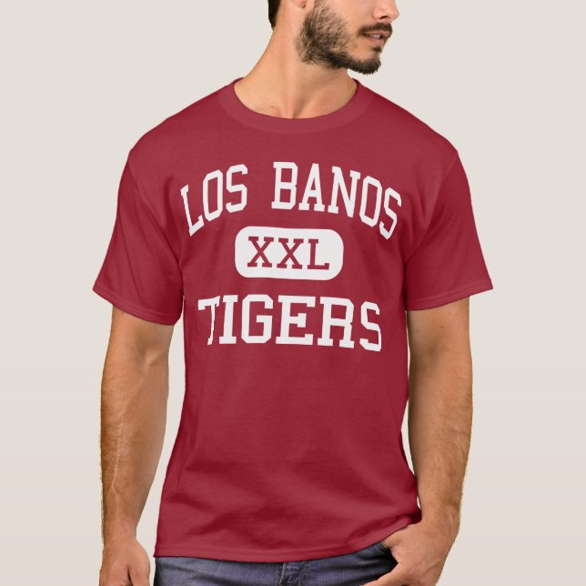 Camiseta Los Banos - tigres - alto - Los Banos California (Anverso)