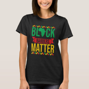 Camiseta Los barberos negros importan a historia negra afro