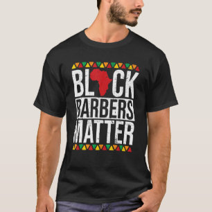 Camiseta Los barberos negros importan a historia negra afro