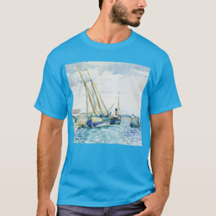 Camiseta Los barcos marinos de la escena acercan a Venecia